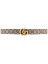 GG Marmont Reversible Belt Brown Beige - GUCCI - BALAAN 2