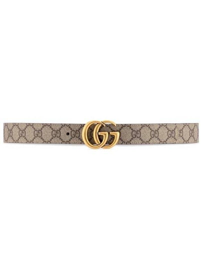 GG Marmont Reversible Belt Brown Beige - GUCCI - BALAAN 2