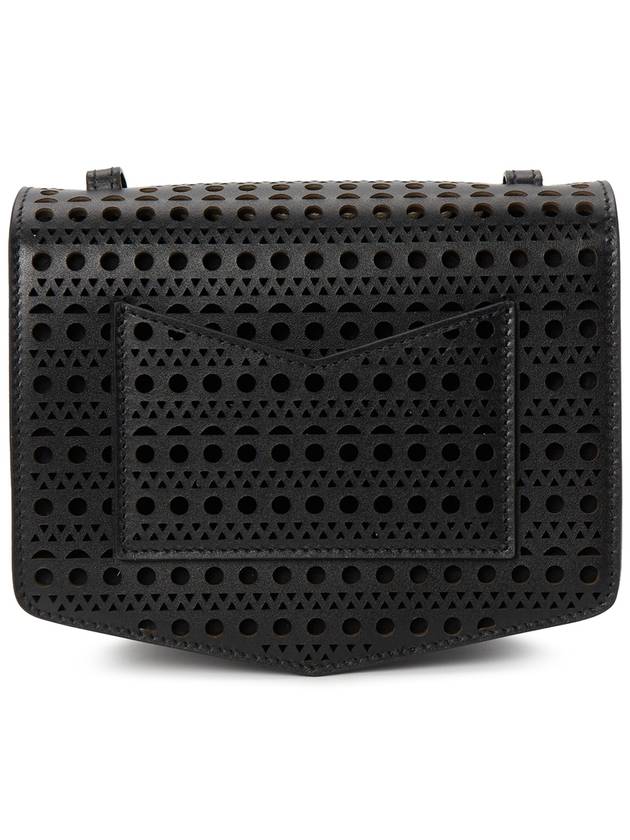 Le Papa Small Calfskin Shoulder Bag Black - ALAIA - BALAAN 5