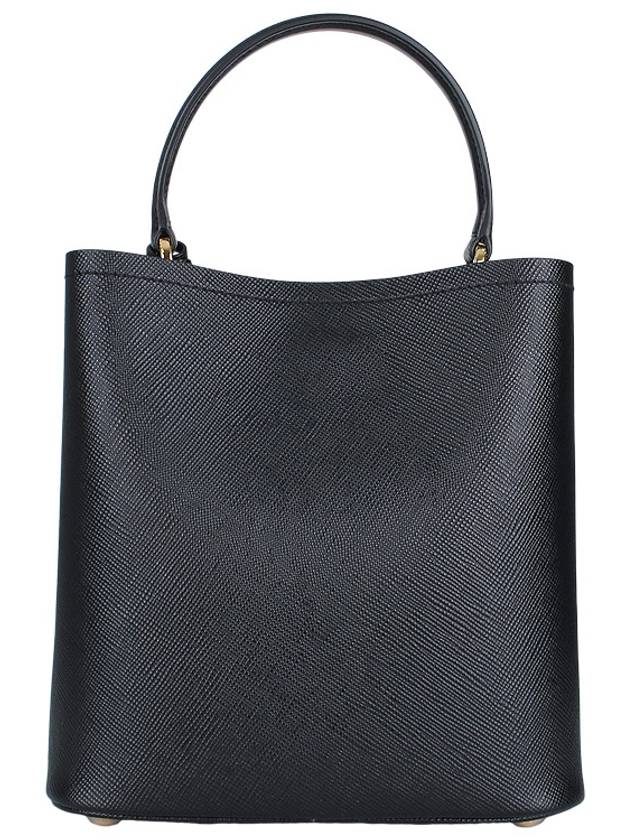 Pannier Saffiano Leather Medium Tote Bag Black - PRADA - BALAAN 6