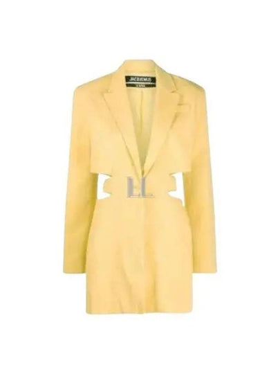 La Robe Bari Blazer Midi Dress Yellow - JACQUEMUS - BALAAN 2