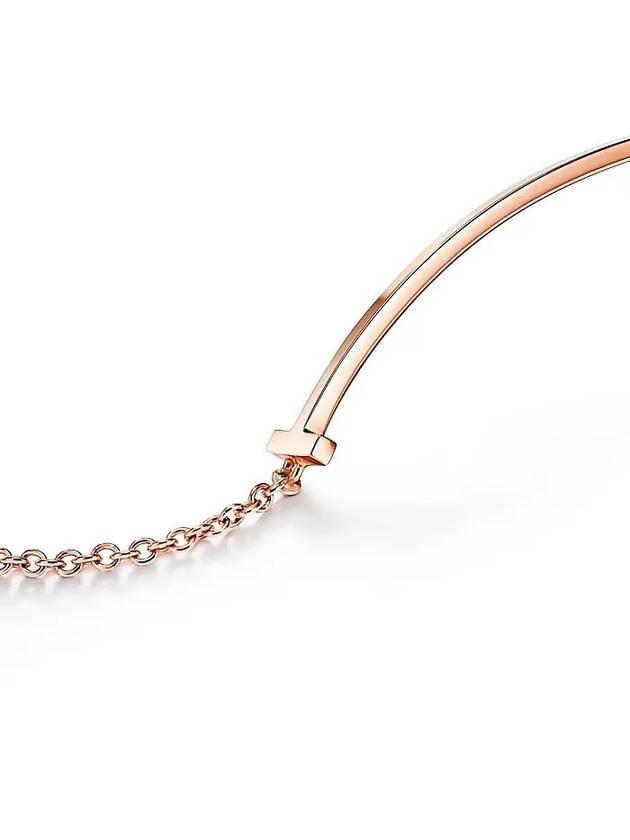 Tiffany T Smile Bracelet Rose Gold 36819553 - TIFFANY & CO. - BALAAN 3