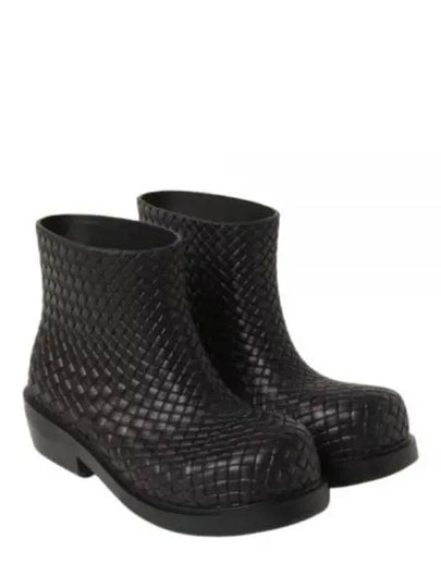 Fireman Rubber Rain Boots Black - BOTTEGA VENETA - BALAAN 2