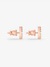 Petit CD Stud Crystal Earrings Pink - DIOR - BALAAN 5