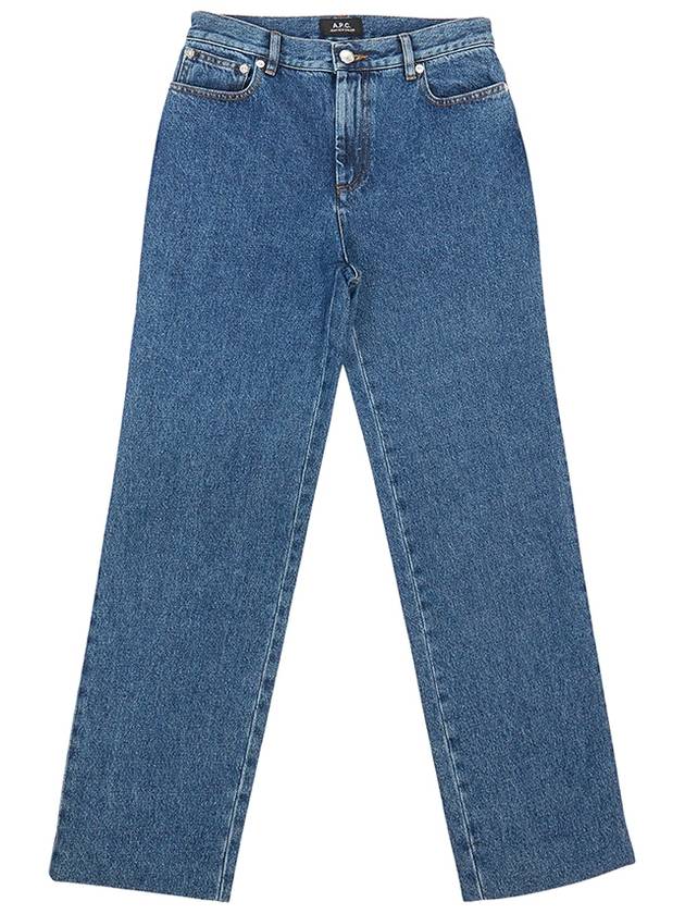 Indigo Delave Straight Jean Blue - A.P.C. - BALAAN 2