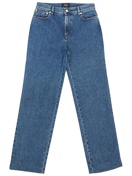 Indigo Delave Straight Jean Blue - A.P.C. - BALAAN 2