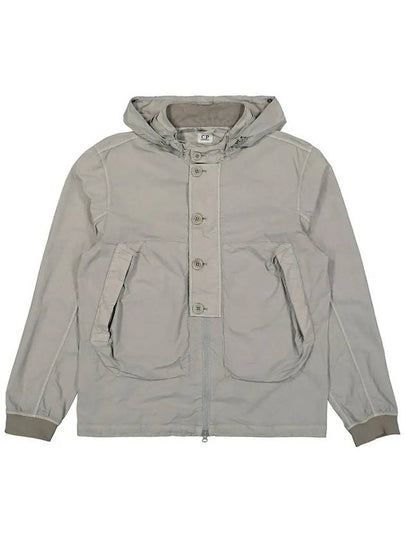 Flatt Nylon Goggle Over Long Sleeve Shirt Grey - CP COMPANY - BALAAN 2