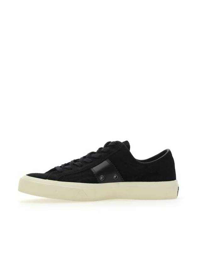 Suede Low Top Sneakers Black - TOM FORD - BALAAN 7