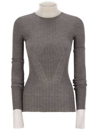 DERRIS - Turtle neck sweater with directional ribbing - MAX MARA SPORTMAX - BALAAN 1