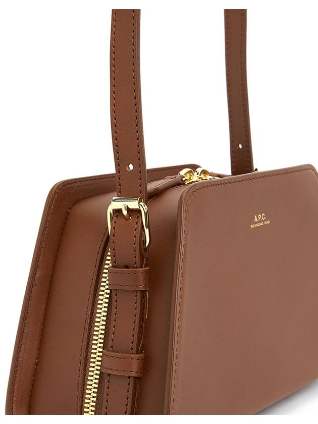 Tetra Small Shoulder Bag Brown - A.P.C. - BALAAN 10