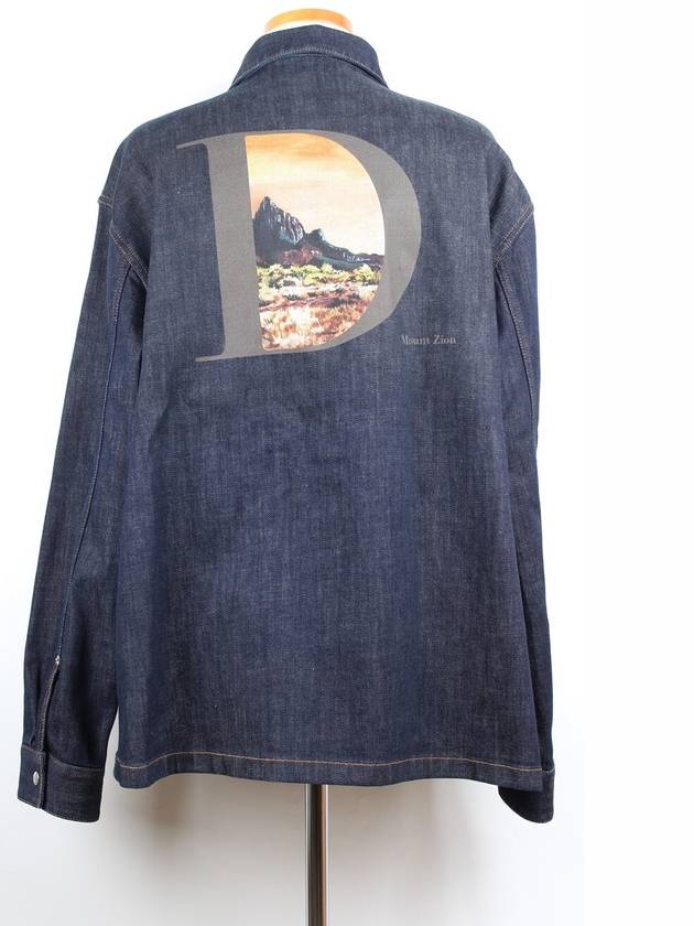 x Kim Jones Kerouac Logo Over Denim Shirt Jacket 56 - DIOR - BALAAN 6