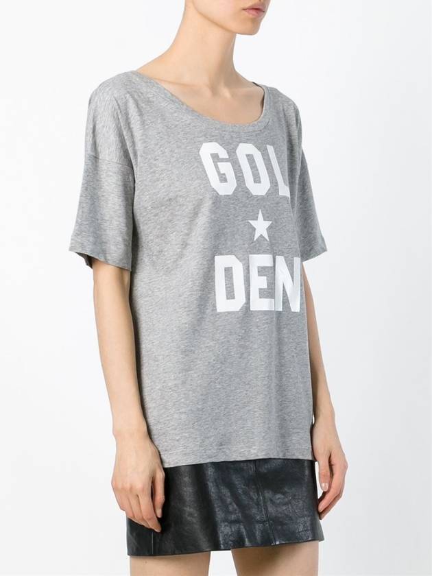 Lauren round neck tshirt gray G28WP860 A3 - GOLDEN GOOSE - BALAAN 3