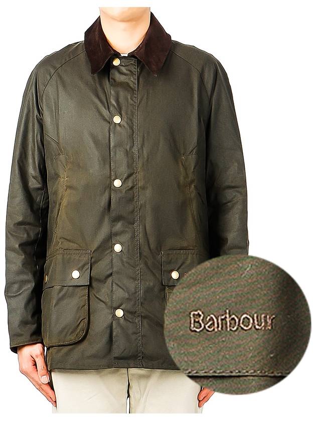 Ashby Wax Jacket Olive - BARBOUR - BALAAN 2