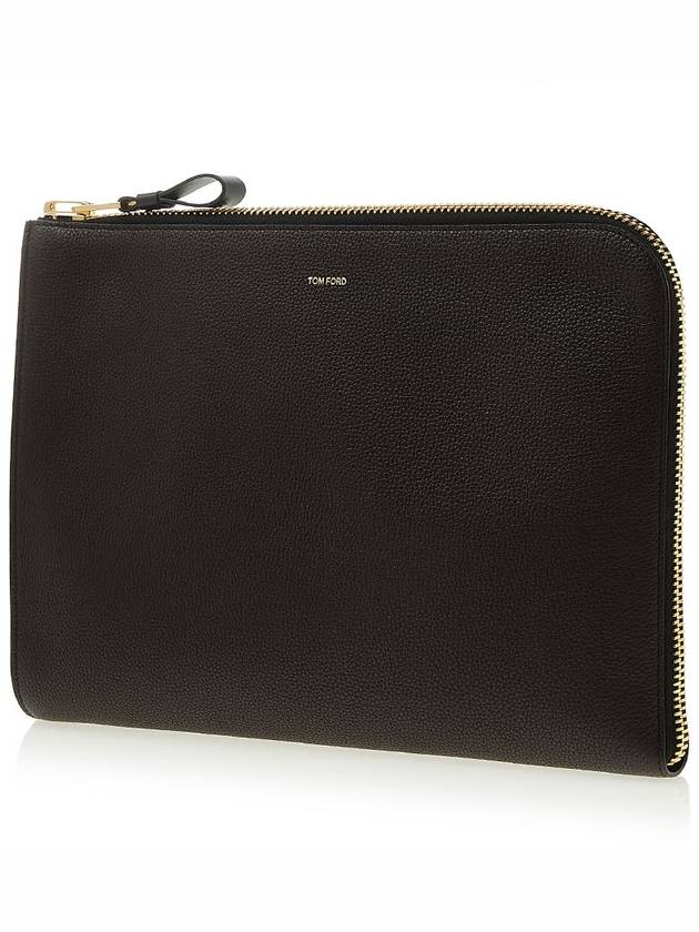 Men's Berkeley Clutch Bag Brown - TOM FORD - BALAAN 3