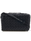 Women's Intrecciato New Nodini Cross Bag Matte Black - BOTTEGA VENETA - BALAAN 2