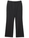 Brushed bootcut pants BLACK WOMAN - MALBON GOLF - BALAAN 1