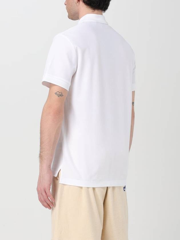 Eddie Cotton Polo Shirt White - BURBERRY - BALAAN 3