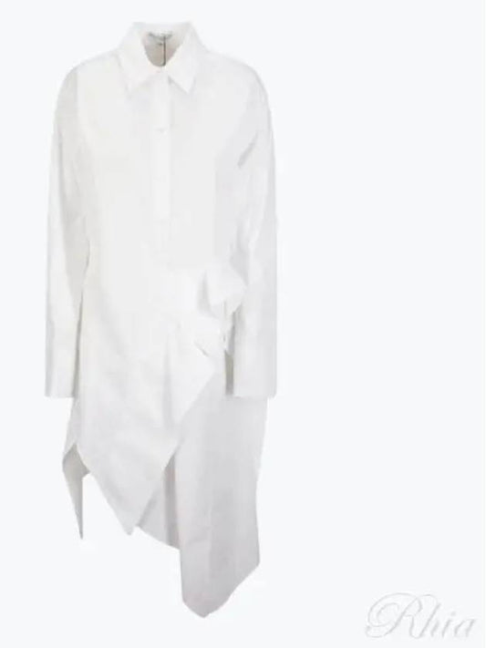 23 fw Deconstructed Drape Cotton Shirt Dress DR0375PG1090001 B0030431562 - JW ANDERSON - BALAAN 2