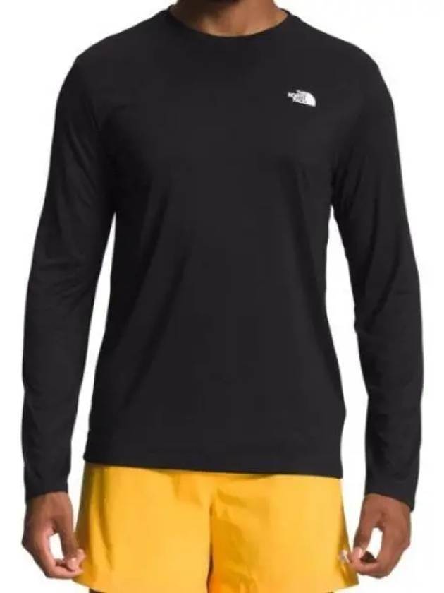 Men's Elevation Logo Detail Long Sleeve T-Shirt Black - THE NORTH FACE - BALAAN 2