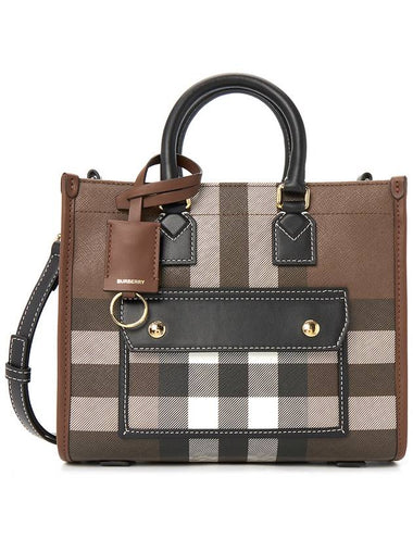 Freya check women s tote bag MN 8069661 041 - BURBERRY - BALAAN 1