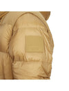 Logo Patch Hooded Down Padding Beige - BURBERRY - BALAAN 10