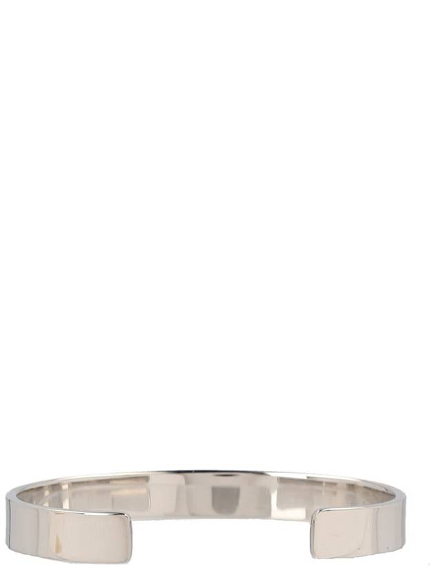 Engraving Logo Cuff Bracelet Silver - MAISON MARGIELA - BALAAN 3