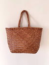 Grace Small Leather Basket Tote Bag Tan - DRAGON DIFFUSION - BALAAN 5