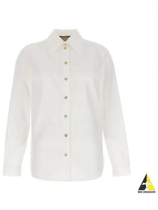 Cotton Shirt White - GUCCI - BALAAN 2