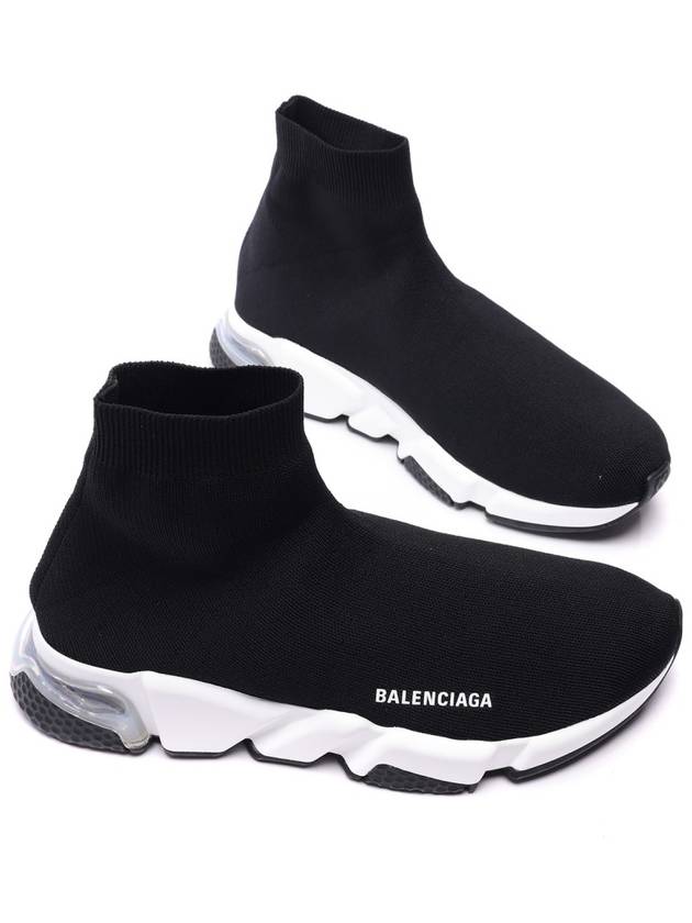 Speed Trainer Clear Sole High Top Sneakers Black - BALENCIAGA - BALAAN 6