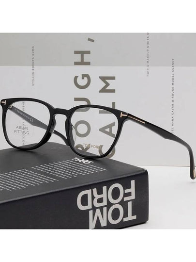 Glasses Frame TF5506F 001 Men Women Asian Fit Horned Frame - TOM FORD - BALAAN 2