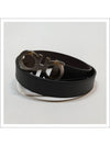 Gancini Reversible Adjustable Leather Belt Black Dark Brown - SALVATORE FERRAGAMO - BALAAN 4