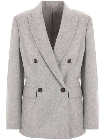 Brunello Cucinelli Jackets Grey - BRUNELLO CUCINELLI - BALAAN 1