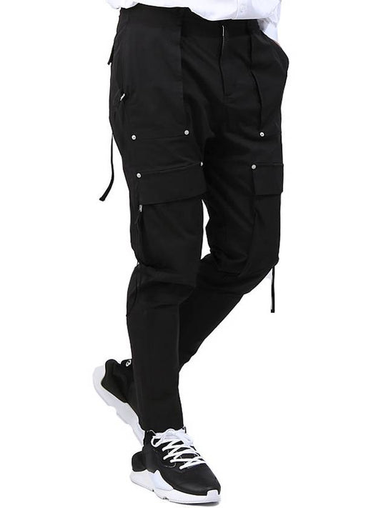 Drill Cargo Pants SLA M1869PT BLK - STAMPD - BALAAN 1