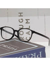 Eyewear Logo Round Eyeglasses Black - PRADA - BALAAN 4