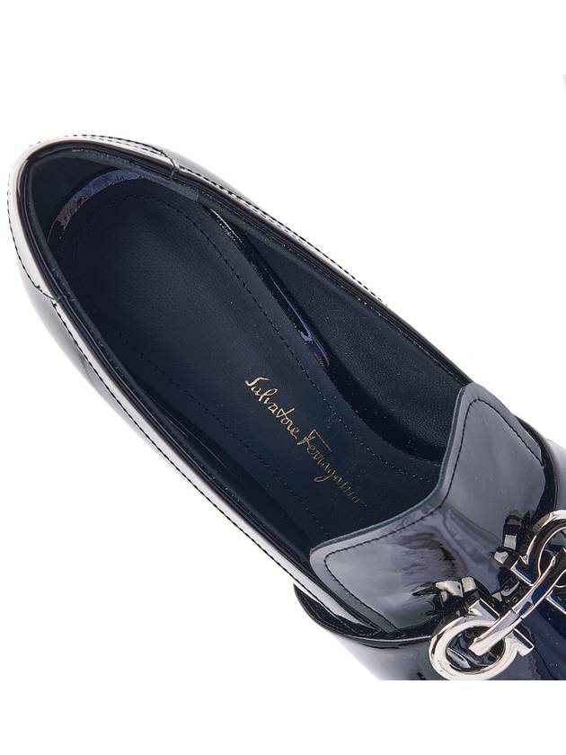 Gancini Ornament Leather Pumps Heels Black - SALVATORE FERRAGAMO - BALAAN 8