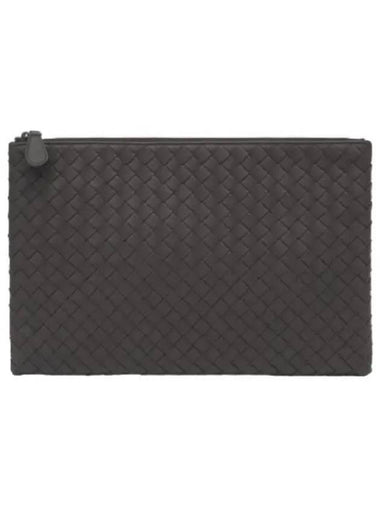 Intrecciato Clutch Dark Brown - BOTTEGA VENETA - BALAAN 1