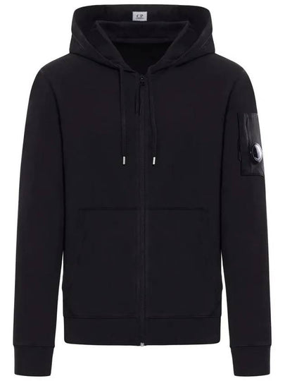 Men's Casual Cotton Zip-Up Hoodie Black - CP COMPANY - BALAAN 2