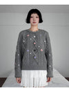 Vintage Cable Knit Flower Stitched by HandGREY - RUBATI - BALAAN 8