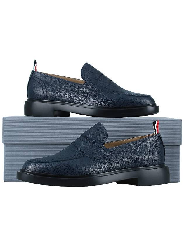 Classic Leather Penny Loafers Blue - THOM BROWNE - BALAAN 11