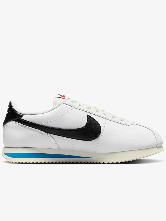 Women's Cortez Low Top Sneakers Black White - NIKE - BALAAN 4