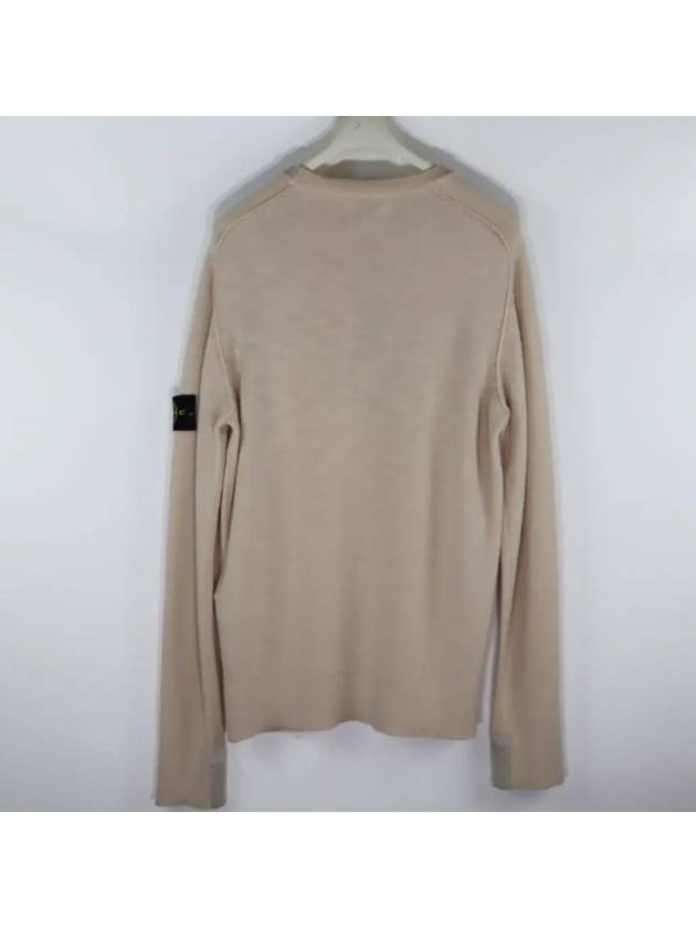 Wappen Pocket Round Knit Top Beige - STONE ISLAND - BALAAN 3