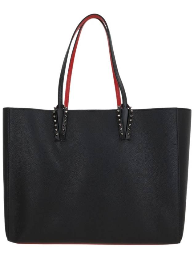 Christian Louboutin Cavata Large Soft Calf Leather Tote Bag Black - CHRISTIAN LOUBOUTIN - BALAAN 4