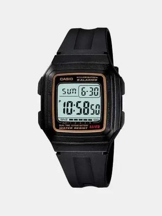 F 201WA 9ADF 9A Digital Square Sports Men s Urethane Watch - CASIO - BALAAN 5