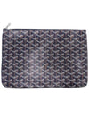 Women s Goyard APMSENAT2 MM Blue Marine Goyardin Canvas Senna Clutch gt Pouch Gangbuk used luxury goods - GOYARD - BALAAN 2