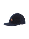 embroided logo corduroy ball cap navy - BARACUTA - BALAAN 2