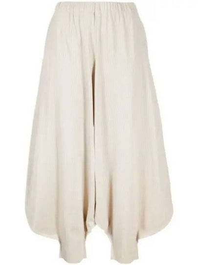 A Poc Pleated Track Pants Ivory - ISSEY MIYAKE - BALAAN 2