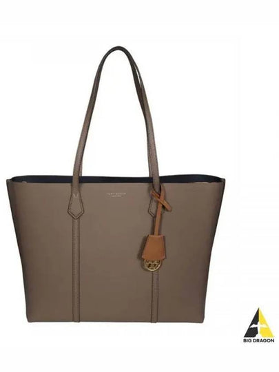 TORY BURCH Tory Burch Perry Triple Tote Bag Dark Beige 81932 093 - TORY BURCH - BALAAN