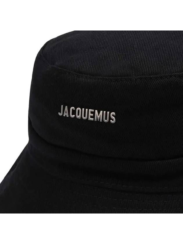 Le Bob Gadjo Bucket Hat Black - JACQUEMUS - BALAAN 6