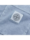 Fissato Treatment Organic Cotton Short Sleeve T-Shirt Blue - STONE ISLAND - BALAAN 4