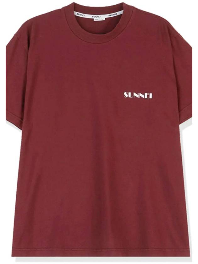 Mini logo classic t shirt red short sleeves sleeve tee SN2PXH01AP JE130 387 - SUNNEI - BALAAN 4